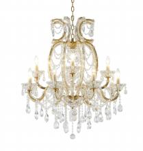  LA4307C38BR - Chandelier Satin Brass